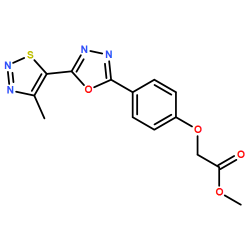 Acetic acid, 2-[4-[5-(4-methyl-1,2,3-thiadiazol-5-yl)-1,3,4-oxadiazol-2-yl]phenoxy]-, methyl ester