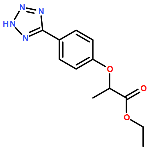 Propanoic acid, 2-[4-(2H-tetrazol-5-yl)phenoxy]-, ethyl ester