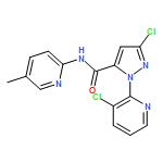 1H-Pyrazole-5-carboxamide, 3-chloro-1-(3-chloro-2-pyridinyl)-N-(5-methyl-2-pyridinyl)-