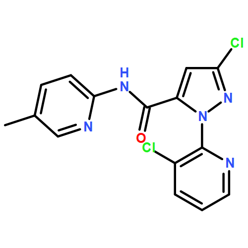 1H-Pyrazole-5-carboxamide, 3-chloro-1-(3-chloro-2-pyridinyl)-N-(5-methyl-2-pyridinyl)-