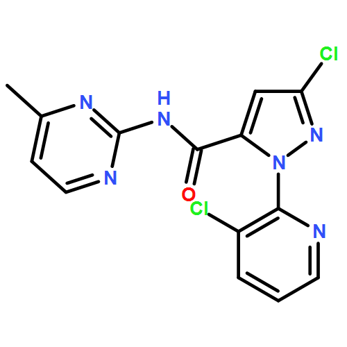 1H-Pyrazole-5-carboxamide, 3-chloro-1-(3-chloro-2-pyridinyl)-N-(4-methyl-2-pyrimidinyl)-