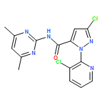 1H-Pyrazole-5-carboxamide, 3-chloro-1-(3-chloro-2-pyridinyl)-N-(4,6-dimethyl-2-pyrimidinyl)-