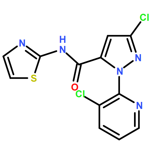 1H-Pyrazole-5-carboxamide, 3-chloro-1-(3-chloro-2-pyridinyl)-N-2-thiazolyl-