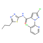 1H-Pyrazole-5-carboxamide, 3-chloro-1-(3-chloro-2-pyridinyl)-N-(5-propyl-1,3,4-thiadiazol-2-yl)-