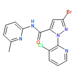 1H-Pyrazole-5-carboxamide, 3-bromo-1-(3-chloro-2-pyridinyl)-N-(6-methyl-2-pyridinyl)-