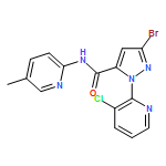 1H-Pyrazole-5-carboxamide, 3-bromo-1-(3-chloro-2-pyridinyl)-N-(5-methyl-2-pyridinyl)-