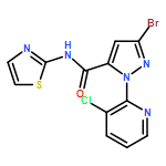 1H-Pyrazole-5-carboxamide, 3-bromo-1-(3-chloro-2-pyridinyl)-N-2-thiazolyl-