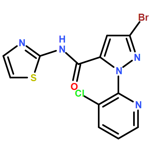 1H-Pyrazole-5-carboxamide, 3-bromo-1-(3-chloro-2-pyridinyl)-N-2-thiazolyl-