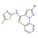 1H-Pyrazole-5-carboxamide, 3-bromo-1-(3-chloro-2-pyridinyl)-N-(5-methyl-2-thiazolyl)-