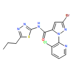 1H-Pyrazole-5-carboxamide, 3-bromo-1-(3-chloro-2-pyridinyl)-N-(5-propyl-1,3,4-thiadiazol-2-yl)-