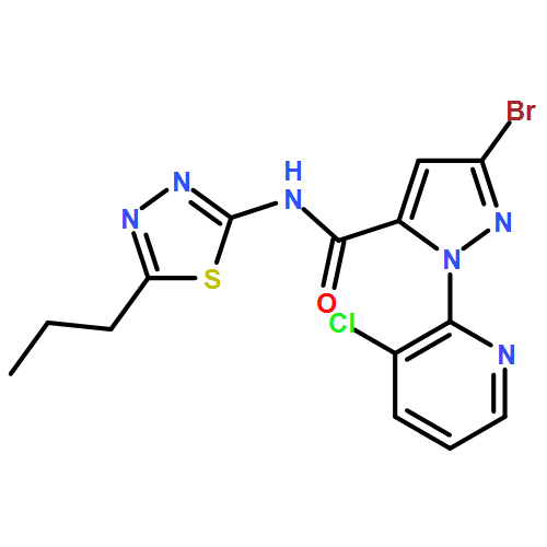 1H-Pyrazole-5-carboxamide, 3-bromo-1-(3-chloro-2-pyridinyl)-N-(5-propyl-1,3,4-thiadiazol-2-yl)-