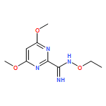 2-Pyrimidinecarboximidamide, N-ethoxy-4,6-dimethoxy-