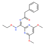 Benzeneacetamide, N-[(4,6-dimethoxy-2-pyrimidinyl)(ethoxyamino)methylene]-