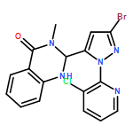 4(1H)-Quinazolinone, 2-[3-bromo-1-(3-chloro-2-pyridinyl)-1H-pyrazol-5-yl]-2,3-dihydro-3-methyl-