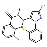 4(1H)-Quinazolinone, 2-[3-bromo-1-(3-chloro-2-pyridinyl)-1H-pyrazol-5-yl]-2,3-dihydro-3,8-dimethyl-