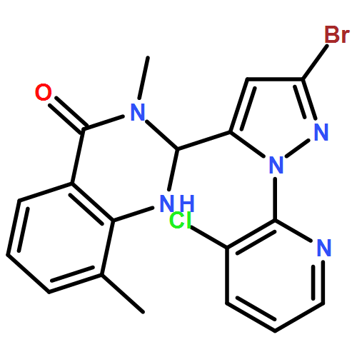 4(1H)-Quinazolinone, 2-[3-bromo-1-(3-chloro-2-pyridinyl)-1H-pyrazol-5-yl]-2,3-dihydro-3,8-dimethyl-