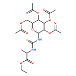 L-Alanine, N-[[(2,3,4,6-tetra-O-acetyl-β-D-glucopyranosyl)amino]thioxomethyl]-, ethyl ester