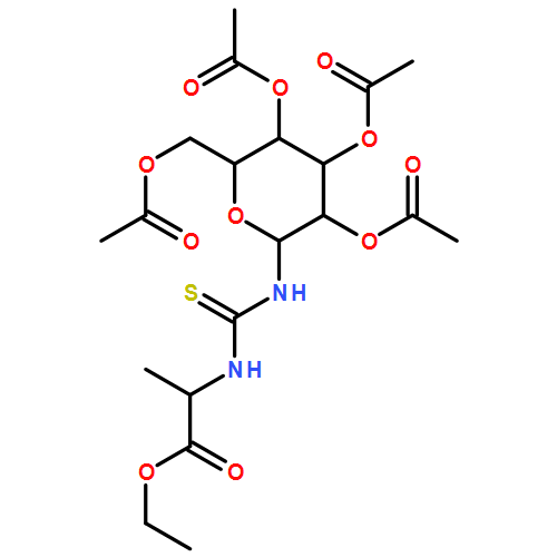 L-Alanine, N-[[(2,3,4,6-tetra-O-acetyl-β-D-glucopyranosyl)amino]thioxomethyl]-, ethyl ester