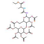 L-Alanine, N-[thioxo[[2,3,6-tri-O-acetyl-4-O-(2,3,4,6-tetra-O-acetyl-β-D-galactopyranosyl)-β-D-glucopyranosyl]amino]methyl]-, ethyl ester