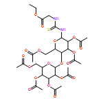 Glycine, N-[thioxo[[2,3,6-tri-O-acetyl-4-O-(2,3,4,6-tetra-O-acetyl-α-D-glucopyranosyl)-β-D-glucopyranosyl]amino]methyl]-, ethyl ester