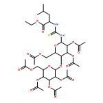 L-Leucine, N-[thioxo[[2,3,6-tri-O-acetyl-4-O-(2,3,4,6-tetra-O-acetyl-α-D-glucopyranosyl)-β-D-glucopyranosyl]amino]methyl]-, ethyl ester