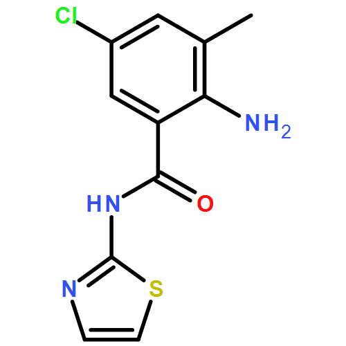 Benzamide, 2-amino-5-chloro-3-methyl-N-2-thiazolyl-