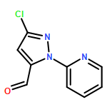 1H-Pyrazole-5-carboxaldehyde, 3-chloro-1-(2-pyridinyl)-