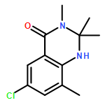 4(1H)-Quinazolinone, 6-chloro-2,3-dihydro-2,2,3,8-tetramethyl-