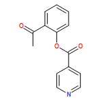 4-Pyridinecarboxylic acid, 2-acetylphenyl ester