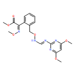 Benzeneacetic acid, 2-[[[[(4,6-dimethoxy-2-pyrimidinyl)iminomethyl]amino]oxy]methyl]-α-(methoxyimino)-, methyl ester