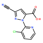 1H-Pyrazole-5-carboxylic acid, 1-(3-chloro-2-pyridinyl)-3-cyano-