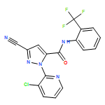 1H-Pyrazole-5-carboxamide, 1-(3-chloro-2-pyridinyl)-3-cyano-N-[2-(trifluoromethyl)phenyl]-