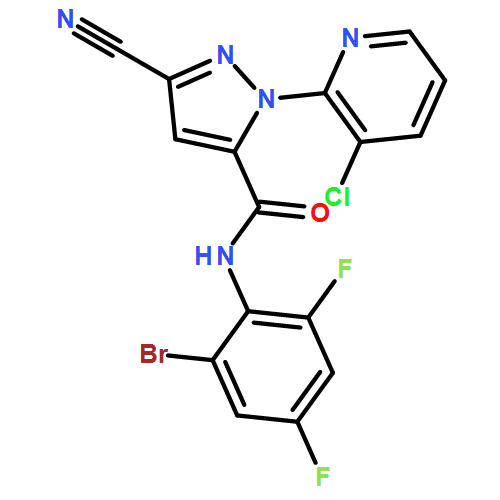 1H-Pyrazole-5-carboxamide, N-(2-bromo-4,6-difluorophenyl)-1-(3-chloro-2-pyridinyl)-3-cyano-