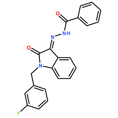 Benzoic acid, (2Z)-2-[1-[(3-fluorophenyl)methyl]-1,2-dihydro-2-oxo-3H-indol-3-ylidene]hydrazide