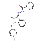 Benzoic acid, (2Z)-2-[1-[(4-fluorophenyl)methyl]-1,2-dihydro-2-oxo-3H-indol-3-ylidene]hydrazide