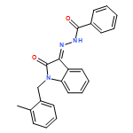 Benzoic acid, (2Z)-2-[1,2-dihydro-1-[(2-methylphenyl)methyl]-2-oxo-3H-indol-3-ylidene]hydrazide