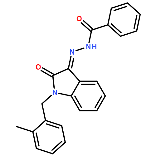 Benzoic acid, (2Z)-2-[1,2-dihydro-1-[(2-methylphenyl)methyl]-2-oxo-3H-indol-3-ylidene]hydrazide