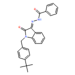 Benzoic acid, (2Z)-2-[1-[[4-(1,1-dimethylethyl)phenyl]methyl]-1,2-dihydro-2-oxo-3H-indol-3-ylidene]hydrazide