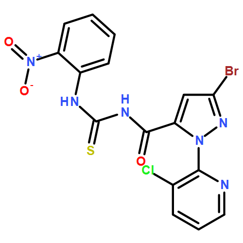 1H-Pyrazole-5-carboxamide, 3-bromo-1-(3-chloro-2-pyridinyl)-N-[[(2-nitrophenyl)amino]thioxomethyl]-