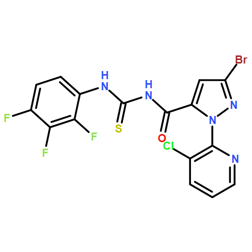 1H-Pyrazole-5-carboxamide, 3-bromo-1-(3-chloro-2-pyridinyl)-N-[thioxo[(2,3,4-trifluorophenyl)amino]methyl]-