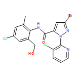 1H-Pyrazole-5-carboxamide, 3-bromo-N-[4-chloro-2-(hydroxymethyl)-6-methylphenyl]-1-(3-chloro-2-pyridinyl)-