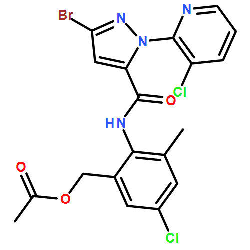 1H-Pyrazole-5-carboxamide, N-[2-[(acetyloxy)methyl]-4-chloro-6-methylphenyl]-3-bromo-1-(3-chloro-2-pyridinyl)-