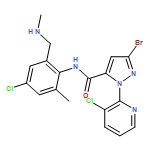 1H-Pyrazole-5-carboxamide, 3-bromo-N-[4-chloro-2-methyl-6-[(methylamino)methyl]phenyl]-1-(3-chloro-2-pyridinyl)-