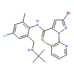 1H-Pyrazole-5-carboxamide, 3-bromo-N-[4-chloro-2-[[(1,1-dimethylethyl)amino]methyl]-6-methylphenyl]-1-(3-chloro-2-pyridinyl)-