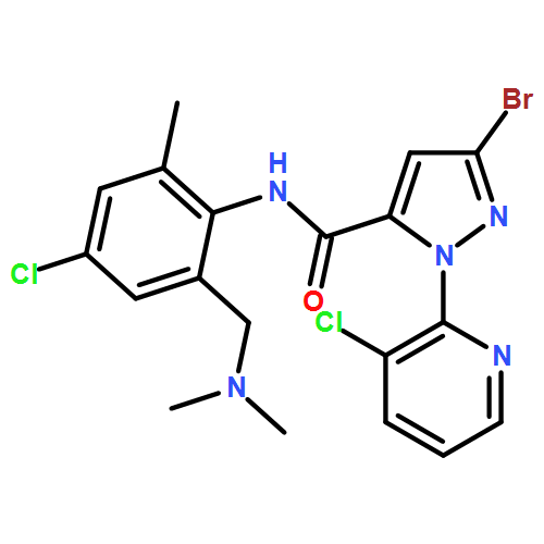 1H-Pyrazole-5-carboxamide, 3-bromo-N-[4-chloro-2-[(dimethylamino)methyl]-6-methylphenyl]-1-(3-chloro-2-pyridinyl)-