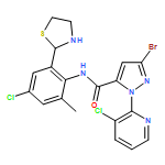 1H-Pyrazole-5-carboxamide, 3-bromo-N-[4-chloro-2-methyl-6-(2-thiazolidinyl)phenyl]-1-(3-chloro-2-pyridinyl)-