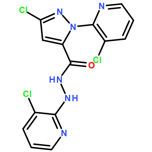 1H-Pyrazole-5-carboxylic acid, 3-chloro-1-(3-chloro-2-pyridinyl)-, 2-(3-chloro-2-pyridinyl)hydrazide