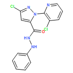 1H-Pyrazole-5-carboxylic acid, 3-chloro-1-(3-chloro-2-pyridinyl)-, 2-phenylhydrazide