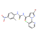 1H-Pyrazole-5-carboxamide, 3-bromo-1-(3-chloro-2-pyridinyl)-N-[[(2-methyl-4-nitrophenyl)amino]thioxomethyl]-