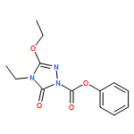 1H-1,2,4-Triazole-1-carboxylic acid, 3-ethoxy-4-ethyl-4,5-dihydro-5-oxo-, phenyl ester